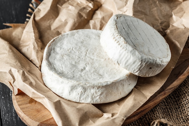 Cheese on the wooden table