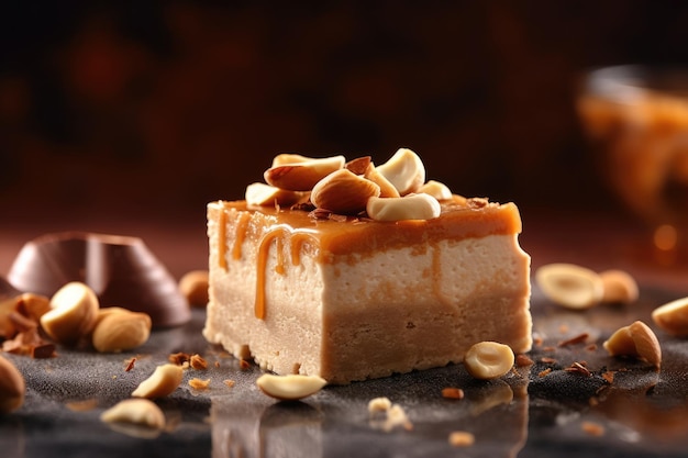 Cheesecake hazelnut for desert