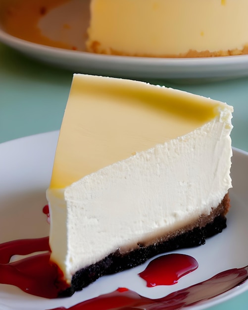 Cheesecake with cherry