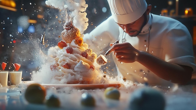 Chef Cooking in a LaidBack Beachside Shack