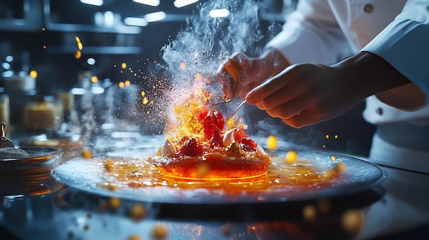 Chef Cooking in a LaidBack Beachside Shack