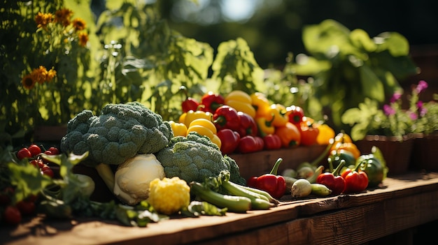 chef harvesting fresh vegetables