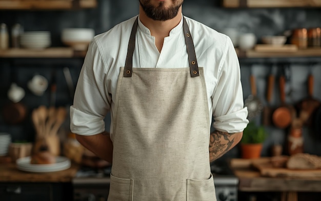 Chef kitchen apron Chef cook in a uniform