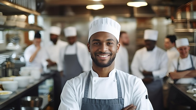 A chef presenting a dish in a restaurant setting chef presenting dish restaurant setting