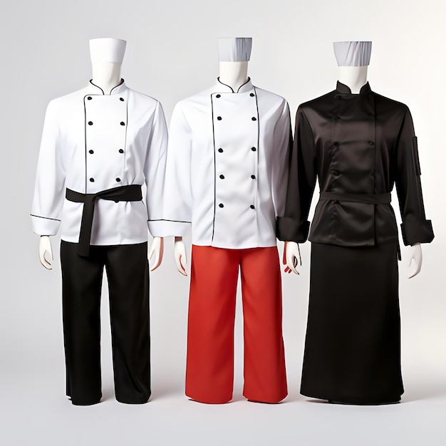 Photo chef's coat chef outfit a vector graphic