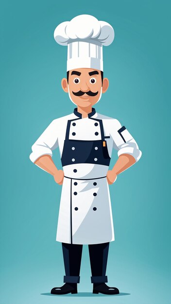 Chef Vector Illustration Cartoon Character Of A Male Chef In Uniform