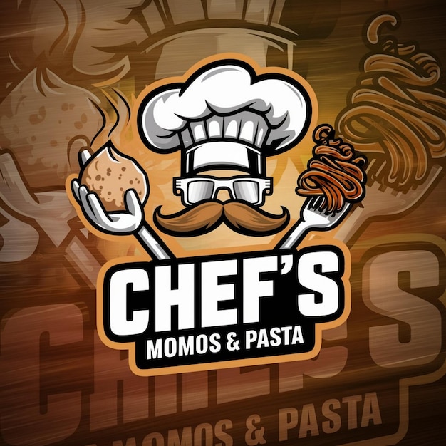 Chefs Momos Pasta Logo Creative Designs for Savory Delights