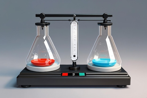 Chemical Balance Scales Measure Mass of Reagent