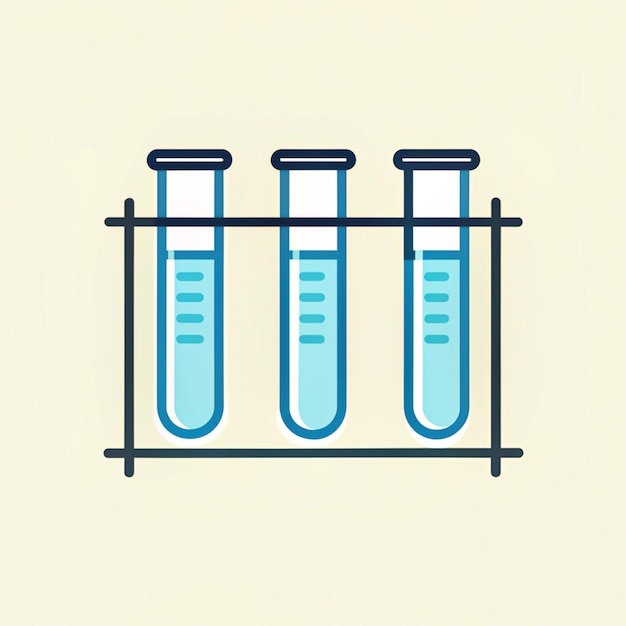 Chemical test tube Laboratory glassware for analysis research Chemical reaction biology