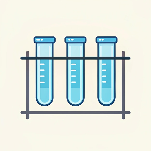 Chemical test tube Laboratory glassware for analysis research Chemical reaction biology