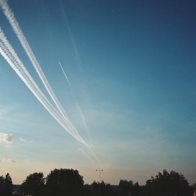 Photo chemtrail conspiracy theory longlasting condensation trails left in sky by highflying aircraft are actually chemtrails consisting of chemical or biological agents sprayed for nefarious purposes