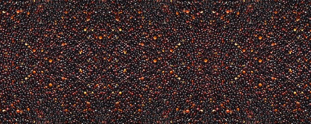 Chenopodium quinoa textured background of grains Black Quinoa closeup of seed