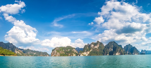 Cheow Lan lake, Khao Sok National Park in Thailand