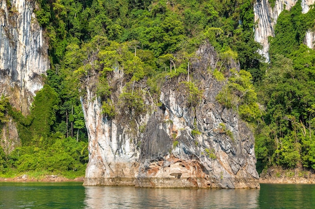 Cheow Lan lake, Khao Sok National Park in Thailand