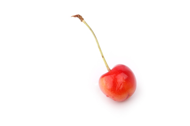 Cherries isolated on white background