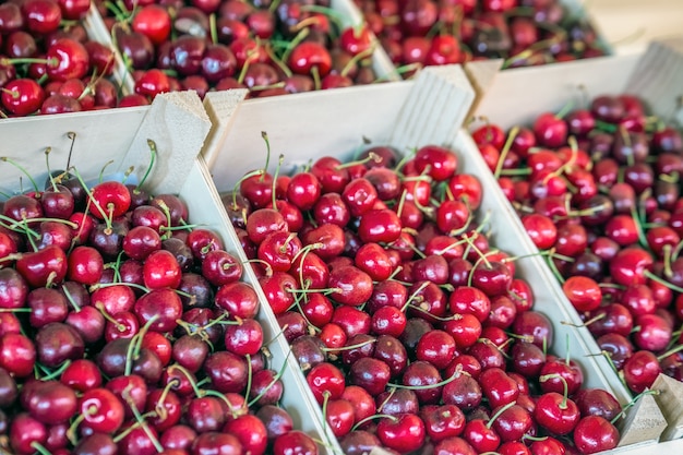 Cherries at Market fruits