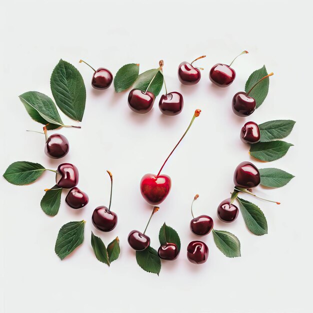 Cherries in the Shape of a Heart a Symbol of AI's Creativity