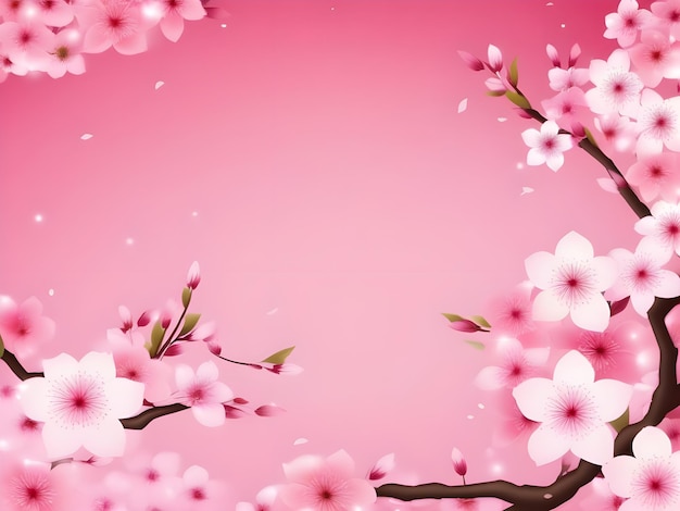 Cherry blossom background with sakura flower