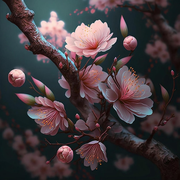 cherry blossom, beautiful sakura flowers, pink cherry flowers