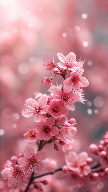 cherry blossom Chinese new year instagram stories background