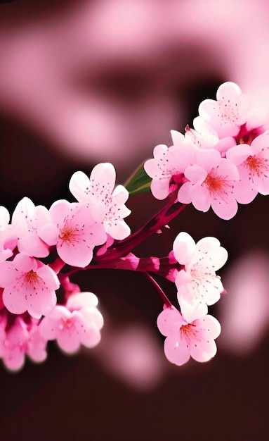 Cherry Blossom Flowers Background