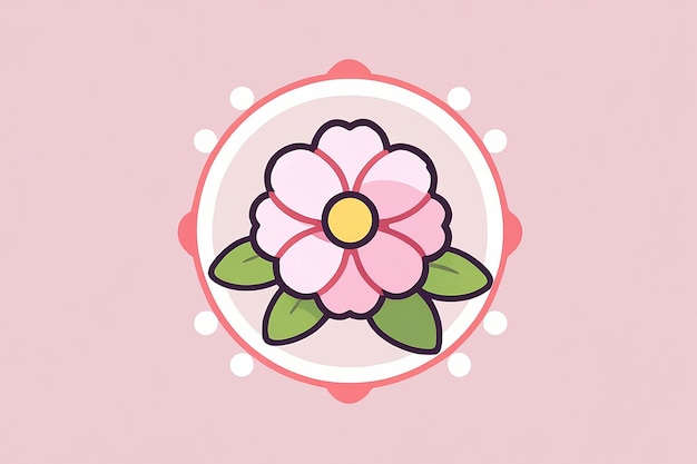 Photo cherry blossom icon symbol