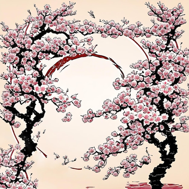 Cherry blossom illustration