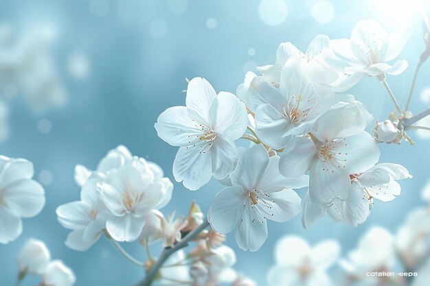 Cherry blossom is seen with sunlight behind it high quality high resolution