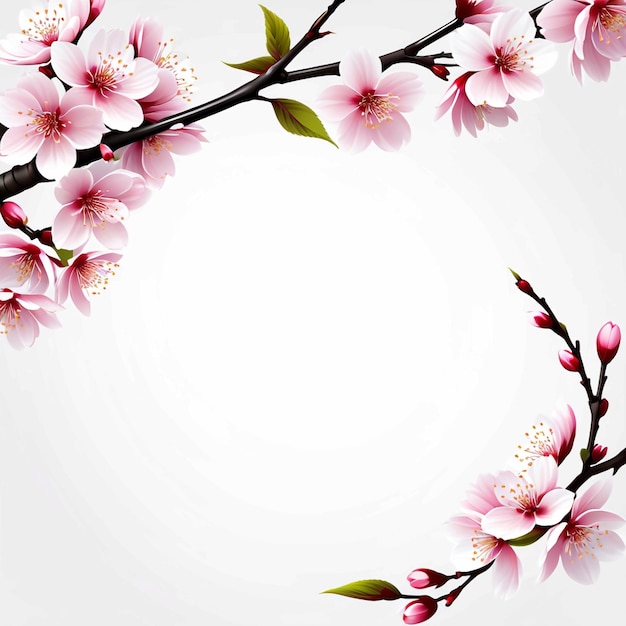 cherry blossom vector realistic sakura branch