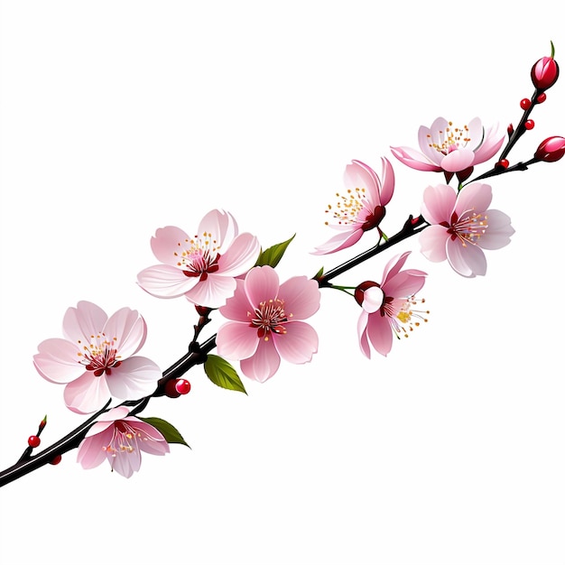 cherry blossom vector realistic sakura branch