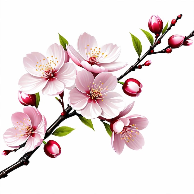 cherry blossom vector realistic sakura branch