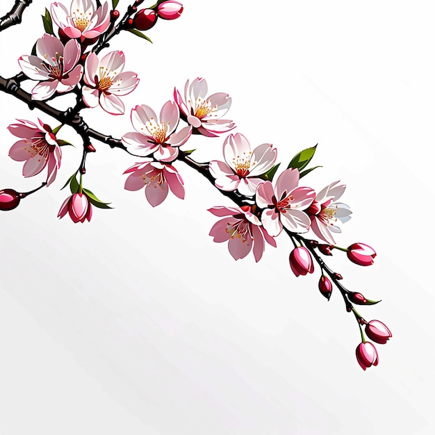 cherry blossom vector realistic sakura branch