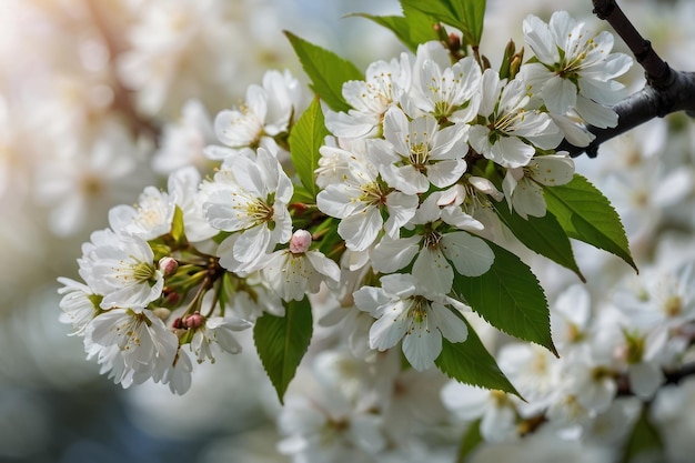 Cherry Blossoms in Full Bloom