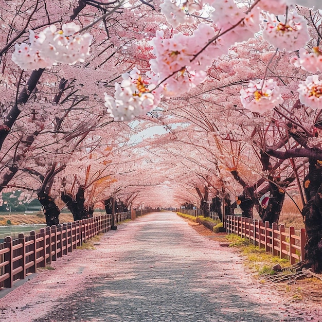 Cherry blossoms in Hirosaki Japan