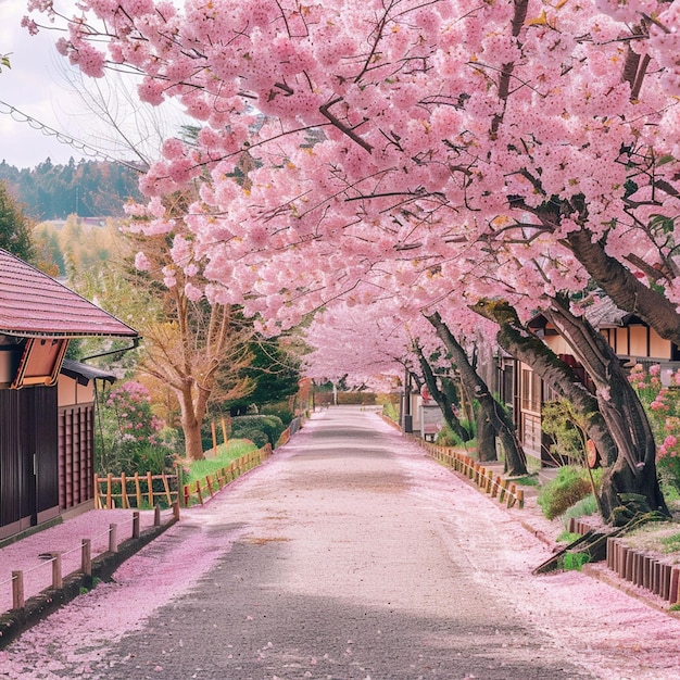 Cherry blossoms in Hirosaki Japan