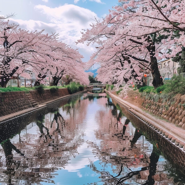 Cherry blossoms in Hirosaki Japan