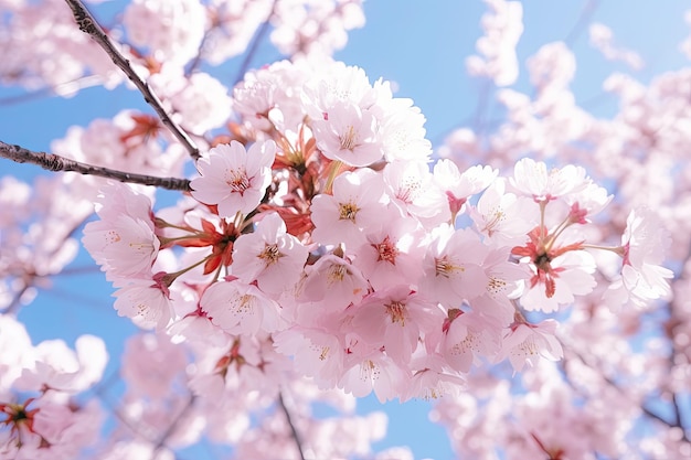 Cherry blossoms in the sky