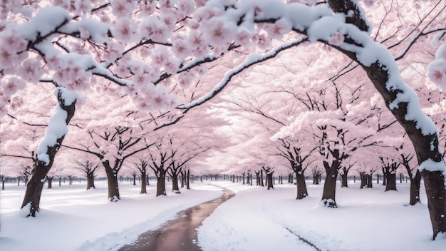 Cherry Blossoms in the winter time