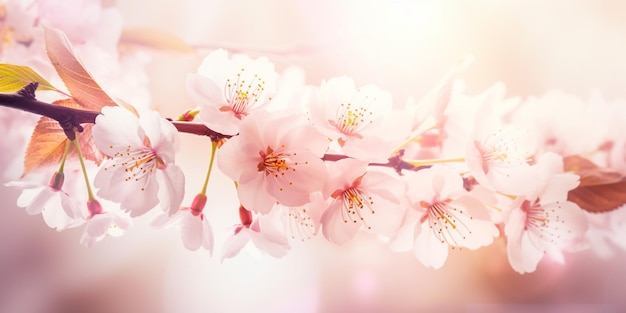 Cherry blossoms with bokeh background