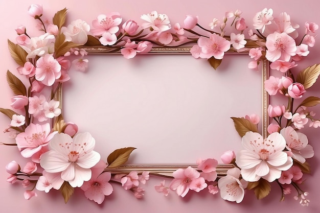 cherry flowers frames beautiful vintage