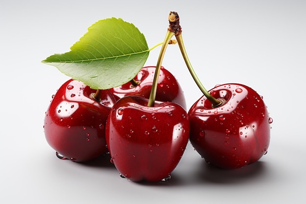 Cherry isolated on white background