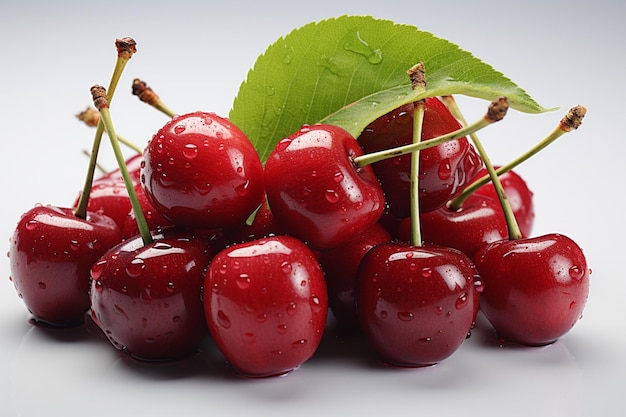 Cherry isolated on white background