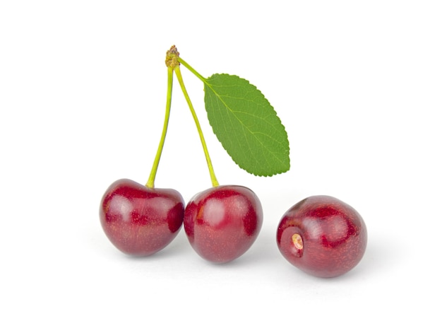 Cherry  isolated on white