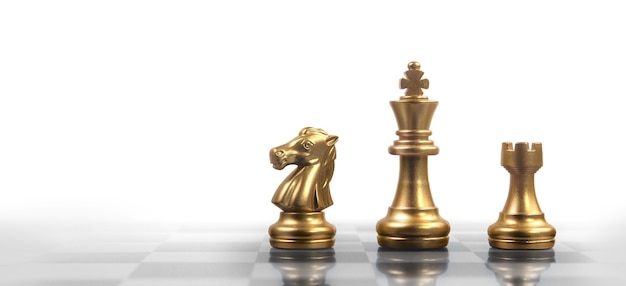 Chess board game concept of business ideas and competition and strategy concep and finance money