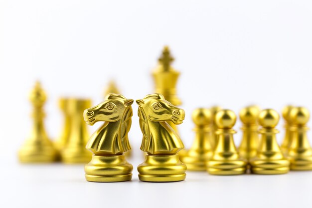 Chess board game Strategy, Planning and Decision concept, business solutions for success.