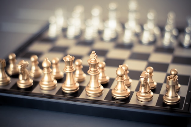 Chess on chessboard game business