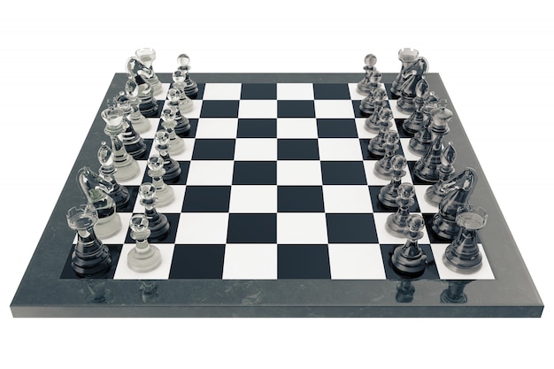 chess fights isolated 