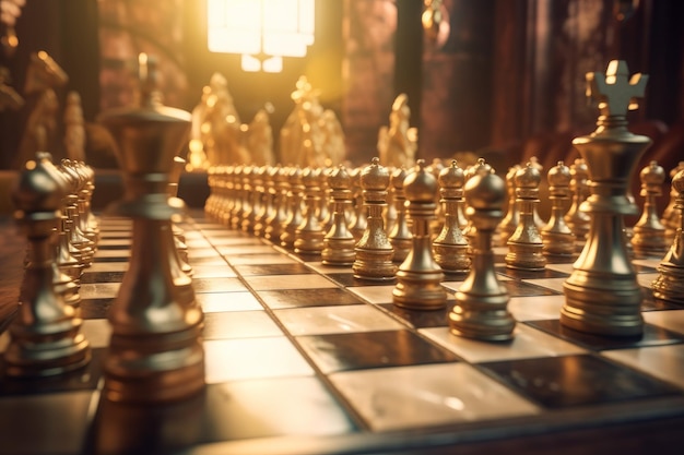 Chess game battle Generate Ai