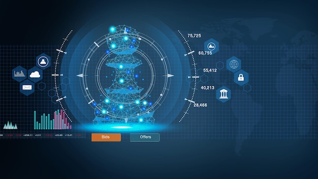 Chess game behind forex chart indicators or stock market graph in abstract background Business