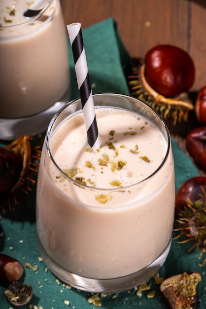 Chestnut smoothie drink